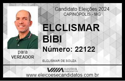 Candidato ELCLISMAR BIBI 2024 - CAPINÓPOLIS - Eleições