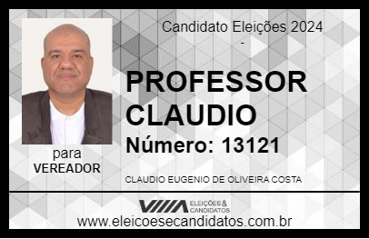 Candidato PROFESSOR CLAUDIO 2024 - CORONEL FABRICIANO - Eleições