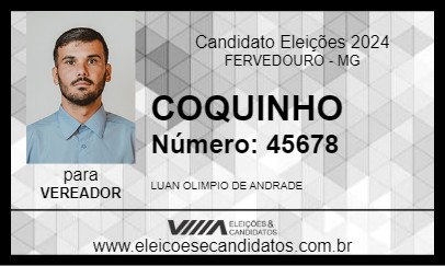 Candidato COQUINHO 2024 - FERVEDOURO - Eleições