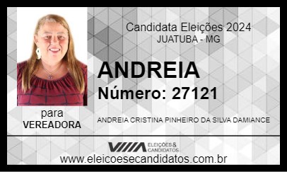 Candidato ANDREIA 2024 - JUATUBA - Eleições