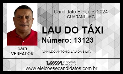 Candidato LAU DO TÁXI 2024 - GUARANI - Eleições