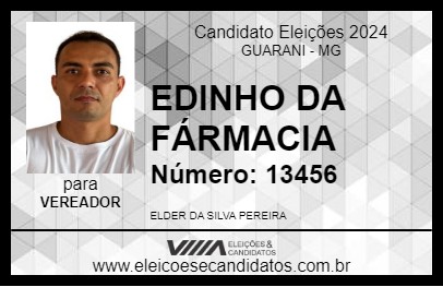 Candidato EDINHO DA FÁRMACIA 2024 - GUARANI - Eleições