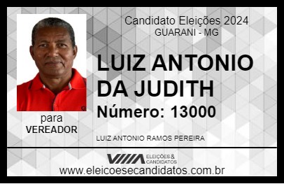 Candidato LUIZ ANTONIO DA JUDITH 2024 - GUARANI - Eleições