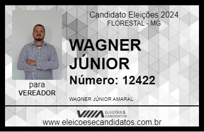 Candidato WAGNER JÚNIOR 2024 - FLORESTAL - Eleições