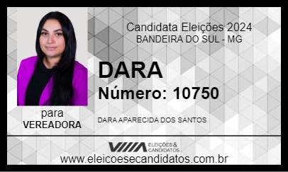 Candidato DARA 2024 - BANDEIRA DO SUL - Eleições