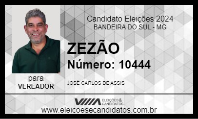 Candidato ZEZÃO 2024 - BANDEIRA DO SUL - Eleições