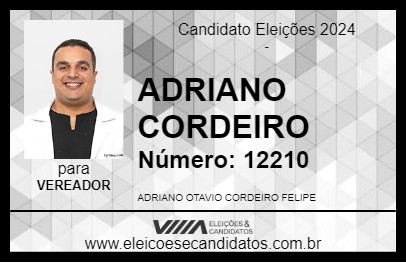 Candidato ADRIANO CORDEIRO 2024 - IPATINGA - Eleições