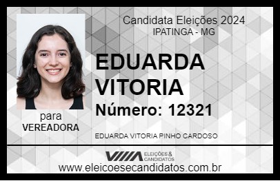 Candidato EDUARDA VITORIA  2024 - IPATINGA - Eleições