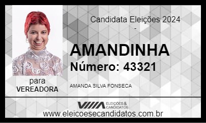 Candidato AMANDINHA 2024 - PARACATU - Eleições