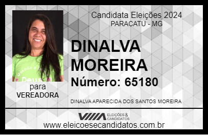 Candidato DINALVA MOREIRA 2024 - PARACATU - Eleições