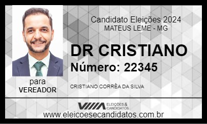 Candidato DR CRISTIANO 2024 - MATEUS LEME - Eleições