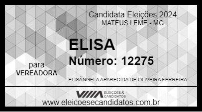 Candidato ELISA 2024 - MATEUS LEME - Eleições