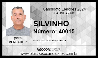 Candidato SILVINHO 2024 - IPATINGA - Eleições