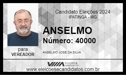 Candidato ANSELMO 2024 - IPATINGA - Eleições