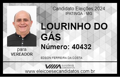 Candidato LOURINHO DO GÁS 2024 - IPATINGA - Eleições