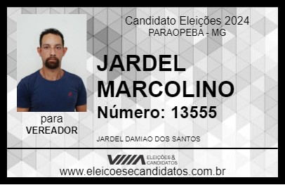 Candidato JARDEL MARCOLINO 2024 - PARAOPEBA - Eleições