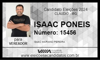 Candidato ISAAC PONEIS 2024 - CLÁUDIO - Eleições