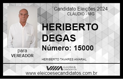 Candidato HERIBERTO DEGAS 2024 - CLÁUDIO - Eleições