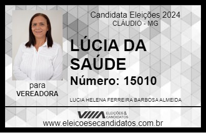 Candidato LÚCIA DA SAÚDE 2024 - CLÁUDIO - Eleições