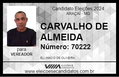 Candidato ELI DO BAR 2024 - ARAÇAÍ - Eleições