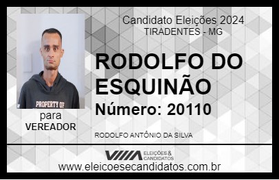 Candidato RODOLFO DO ESQUINÃO 2024 - TIRADENTES - Eleições