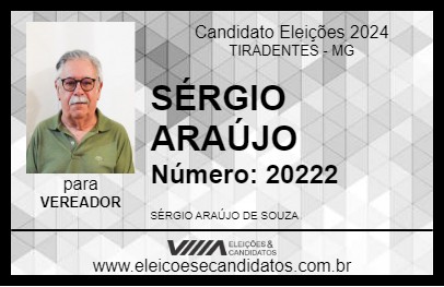 Candidato SÉRGIO ARAÚJO 2024 - TIRADENTES - Eleições