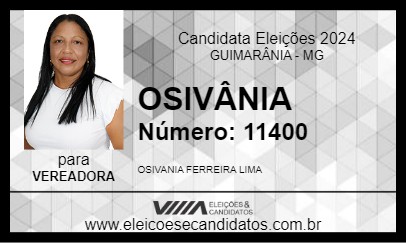 Candidato OSIVÂNIA 2024 - GUIMARÂNIA - Eleições