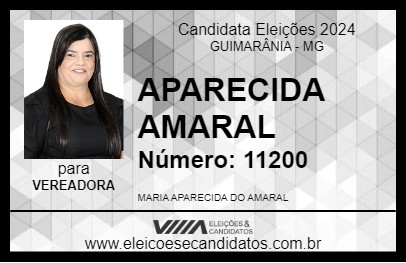 Candidato APARECIDA AMARAL 2024 - GUIMARÂNIA - Eleições