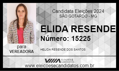 Candidato ELIDA RESENDE 2024 - SÃO GOTARDO - Eleições