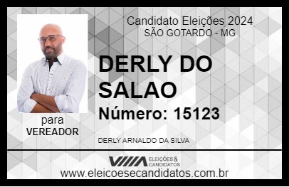 Candidato DERLY DO SALAO 2024 - SÃO GOTARDO - Eleições