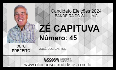 Candidato ZÉ CAPITUVA 2024 - BANDEIRA DO SUL - Eleições