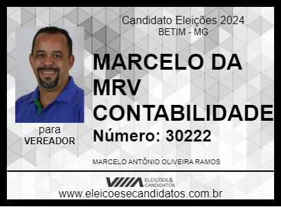 Candidato MARCELO DA MRV CONTABILIDADE 2024 - BETIM - Eleições