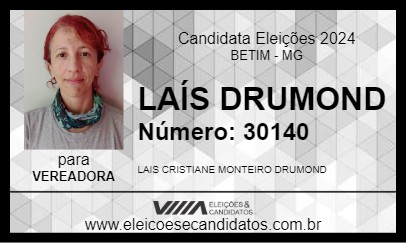 Candidato LAÍS DRUMOND 2024 - BETIM - Eleições