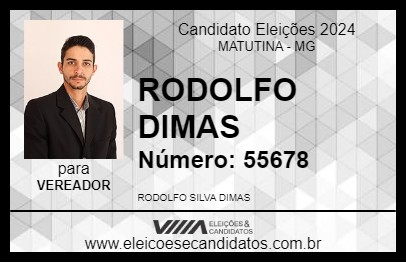 Candidato RODOLFO DIMAS 2024 - MATUTINA - Eleições