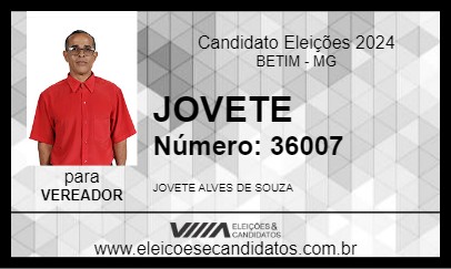 Candidato JOVETE 2024 - BETIM - Eleições