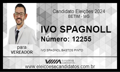 Candidato IVO SPAGNOLL 2024 - BETIM - Eleições