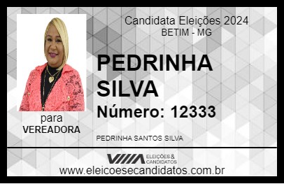 Candidato PEDRINHA SILVA 2024 - BETIM - Eleições