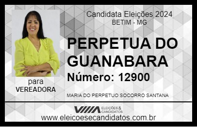 Candidato PERPETUA DO GUANABARA 2024 - BETIM - Eleições