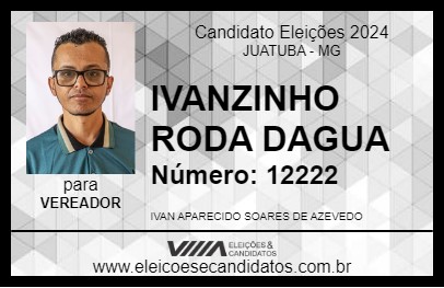 Candidato IVANZINHO RODA DAGUA 2024 - JUATUBA - Eleições