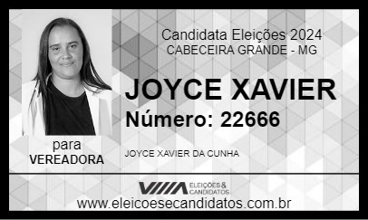 Candidato JOYCE XAVIER 2024 - CABECEIRA GRANDE - Eleições