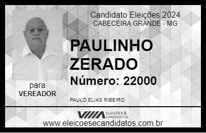 Candidato PAULINHO ZERADO 2024 - CABECEIRA GRANDE - Eleições