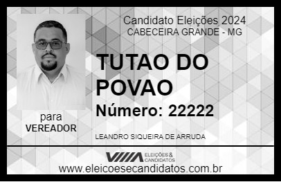 Candidato TUTAO DO POVAO 2024 - CABECEIRA GRANDE - Eleições