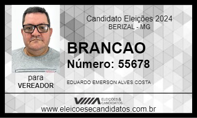 Candidato BRANCAO 2024 - BERIZAL - Eleições