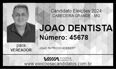 Candidato JOAO DENTISTA 2024 - CABECEIRA GRANDE - Eleições