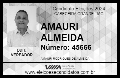 Candidato AMAURI ALMEIDA 2024 - CABECEIRA GRANDE - Eleições