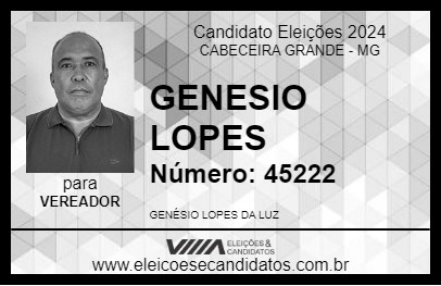 Candidato GENESIO LOPES 2024 - CABECEIRA GRANDE - Eleições