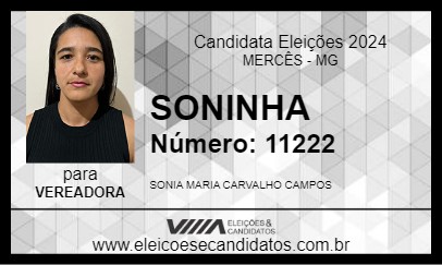 Candidato SONINHA 2024 - MERCÊS - Eleições