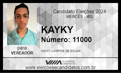 Candidato KAYKY 2024 - MERCÊS - Eleições