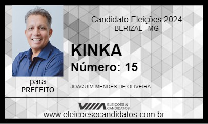 Candidato KINKA 2024 - BERIZAL - Eleições