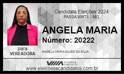 Candidato ANGELA ALVES 2024 - PASSA VINTE - Eleições